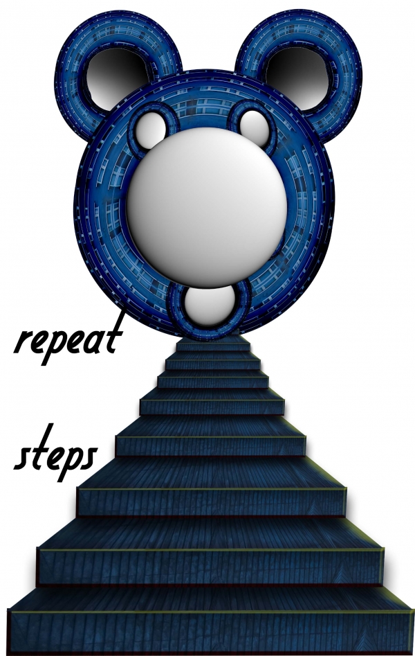 Creation of I'm Pushing Buttons Fille : Step 7